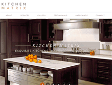 Tablet Screenshot of kitchenmatrix.com